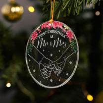 First Christmas As Mr & Mrs - Acrylic Ornament
