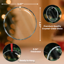 First Christmas At Our New Home Gingerbread House - Personalized Glass Ornament