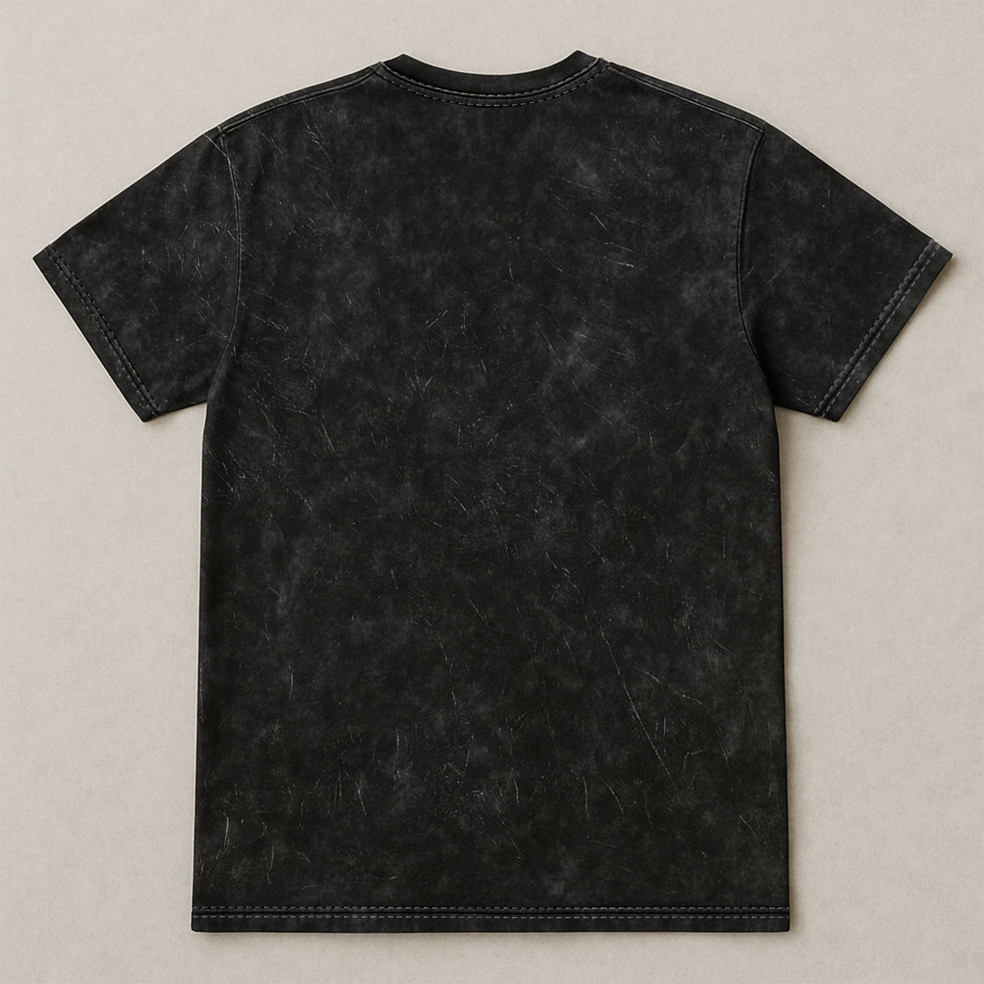 First Dad Now Grandpa Bear - Personalized Acid Wash T‑Shirt