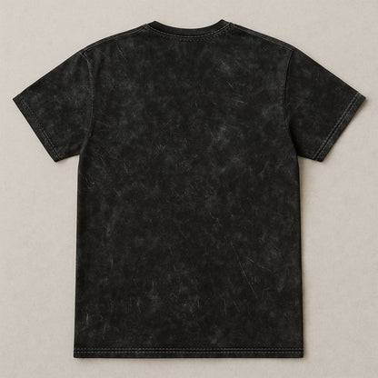 First Dad Now Grandpa Bear - Personalized Acid Wash T‑Shirt