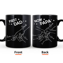 First Dad Now Grandpa Fist Bump - Personalized Mug