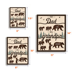 First Dad Now Grandpa - Papa Bear - Custom Wood Plaque