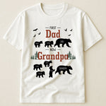 First Dad Now Grandpa - Papa Bear - Personalized Shirt