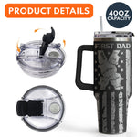 First Dad Now Grandpa - Personalized 40oz Tumbler