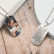 First Father Day Gift We've Been Together - Personalized Photo Dog Tag Necklace