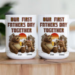 First Father's Day Together New Version - Personalized Mug