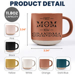 First Mom Now Grandma Custom Name - Personalized Pottery Mug