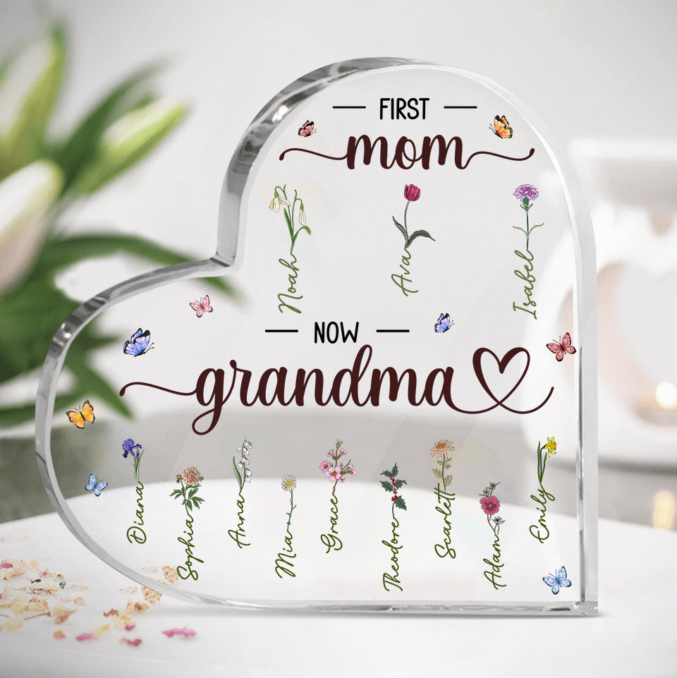 First Mom Now Grandma - Personalized Acrylic Plaque – Macorner