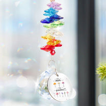 First Mom Now Grandma - Personalized Ball Prism Suncatcher