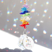 First Mom Now Grandma - Personalized Ball Prism Suncatcher