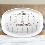 First Mom Now Grandma - Personalized Platter