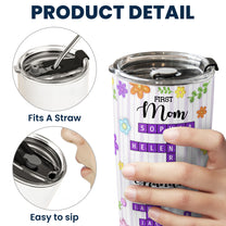 First Mom Now Grandma - Personalized Tumbler