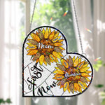 First Mom Now Grandma - Personalized Window Corner Suncatcher