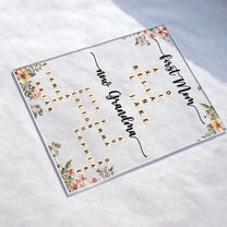 First Mom Now Grandma Scrabble Name - Personalized Acrylic Plaque