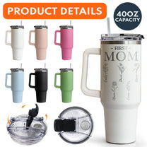 First Mom, Now Grandma - Personalized 40oz Tumbler