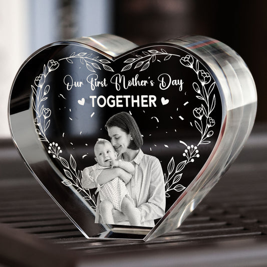 First Mother's Day Together - Custom 3D Crystal Photo