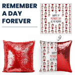 First Mothers Day Gifts For New Mom - Custom Photo Sequin Pillow