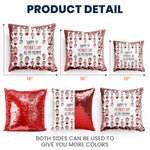 First Mothers Day Gifts For New Mom - Custom Photo Sequin Pillow
