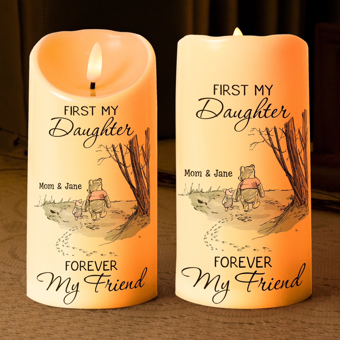 First My Daughter Forever My Friend Gift For Daughter, Niece - Personalized Candles