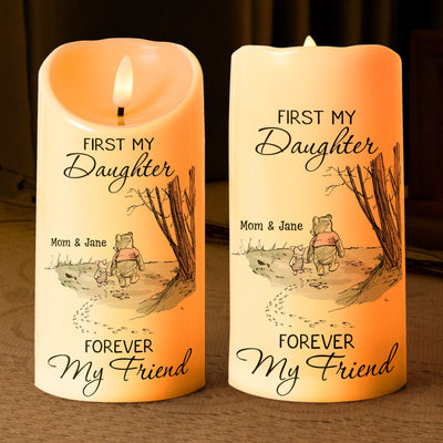 First My Daughter Forever My Friend Gift For Daughter, Niece - Personalized Candles