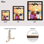 First My Mom Forever My Friend - Personalized Wooden Plaque