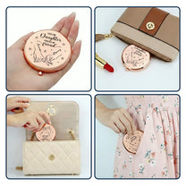 First My Mother Forever My Friend - Personalized Compact Mirror