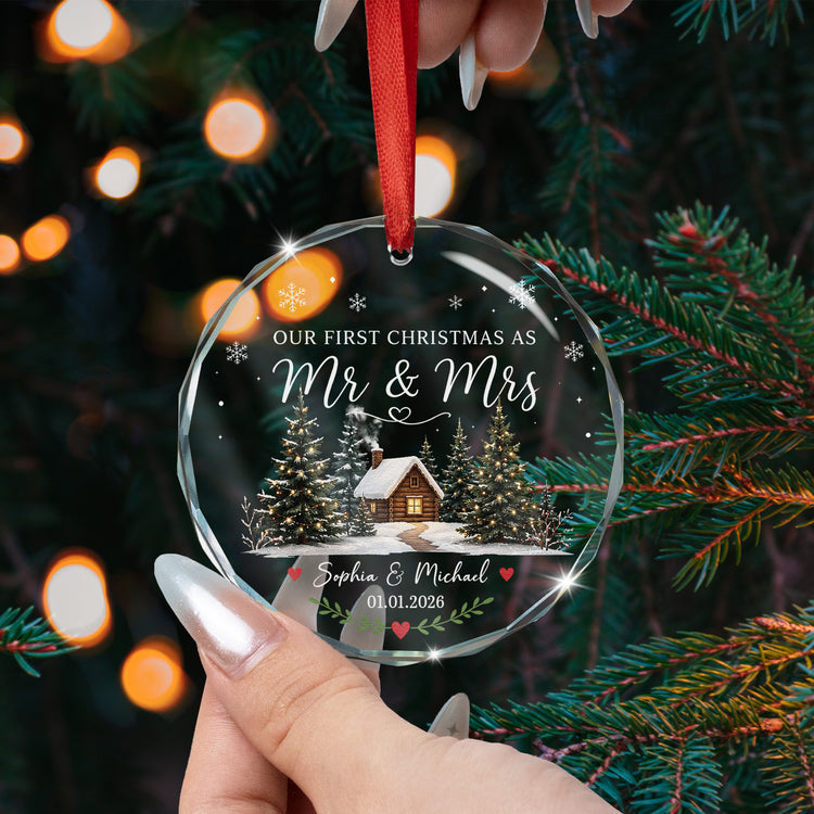 First-Christmas-Married-Mr-&-Mrs-Gifts-For-Newlywed-Couples-Personalized-Ornament-5