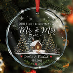 First-Christmas-Married-Mr-&-Mrs-Gifts-For-Newlywed-Couples-Personalized-Ornament-6
