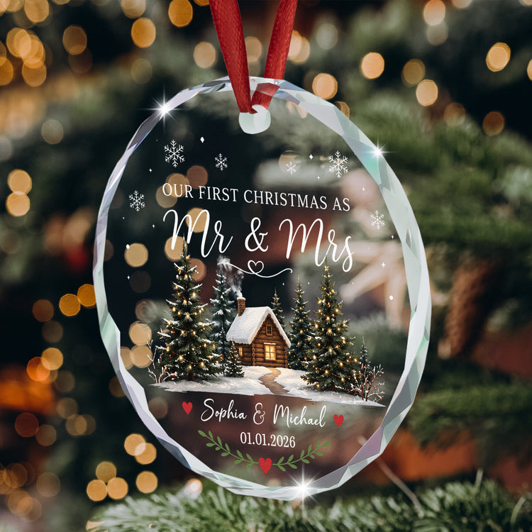 First-Christmas-Married-Mr-&-Mrs-Gifts-For-Newlywed-Couples-Personalized-Ornament-7