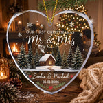 First-Christmas-Married-Mr-&-Mrs-Keepsake-For-Newlywed-Couples-Personalized-Ornament-2