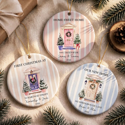 First Christmas Together In New Home Christmas 2026 - Personalized Ornament