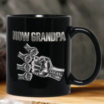 First-Dad,-Now-Grandpa-Metal-Style-Personalized-Mug-2