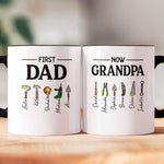 First-Dad-Now-Grandpa-Mug-With-Kids'-Names,-Daddy-Papa-Garage,-New-Grandpa-Father's-Day-Gifts-Personalized-Mug-6
