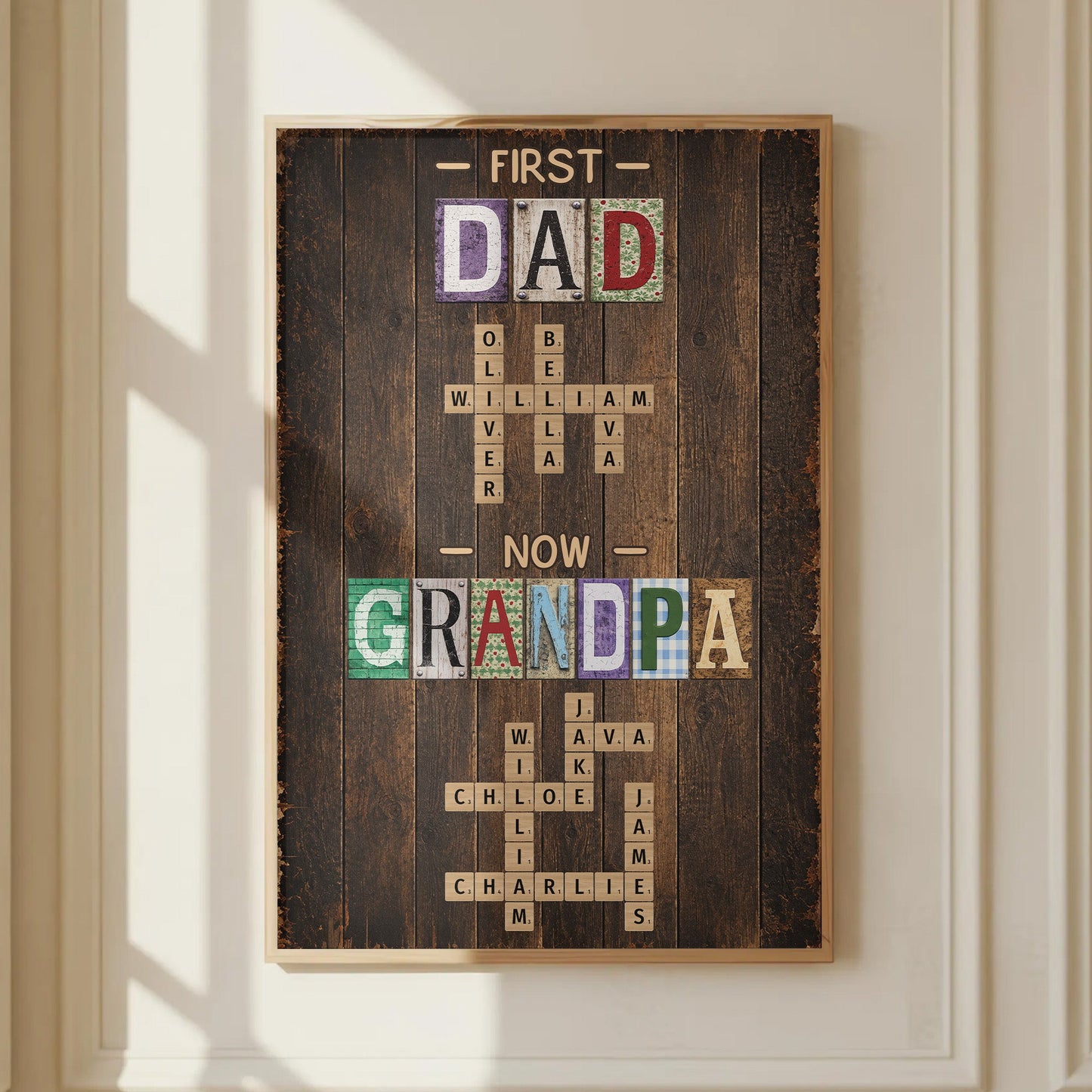 First_Dad_Now_Grandpa_Names_Crossword_Personalized_Poster_1