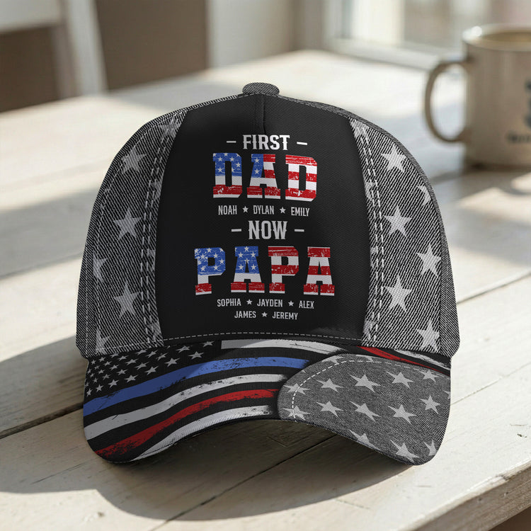 First-Dad-Now-Papa-Usa-250Th-Birthday-Personalized-Cap-1