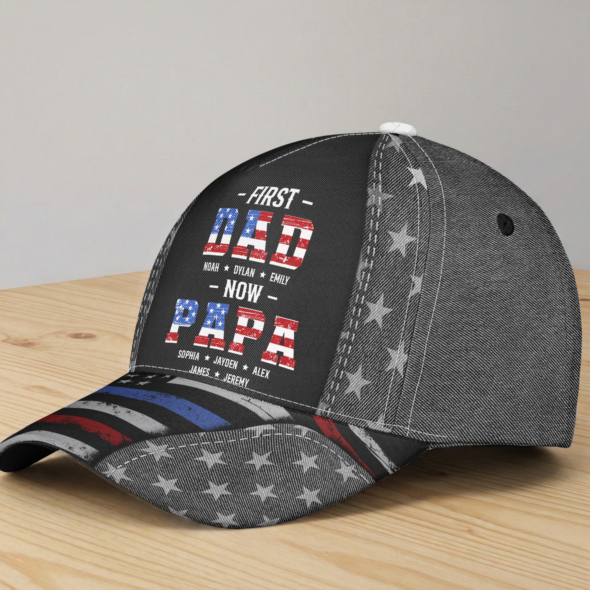 First-Dad-Now-Papa-Usa-250Th-Birthday-Personalized-Cap-2