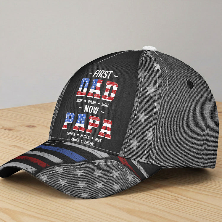 First-Dad-Now-Papa-Usa-250Th-Birthday-Personalized-Cap-2