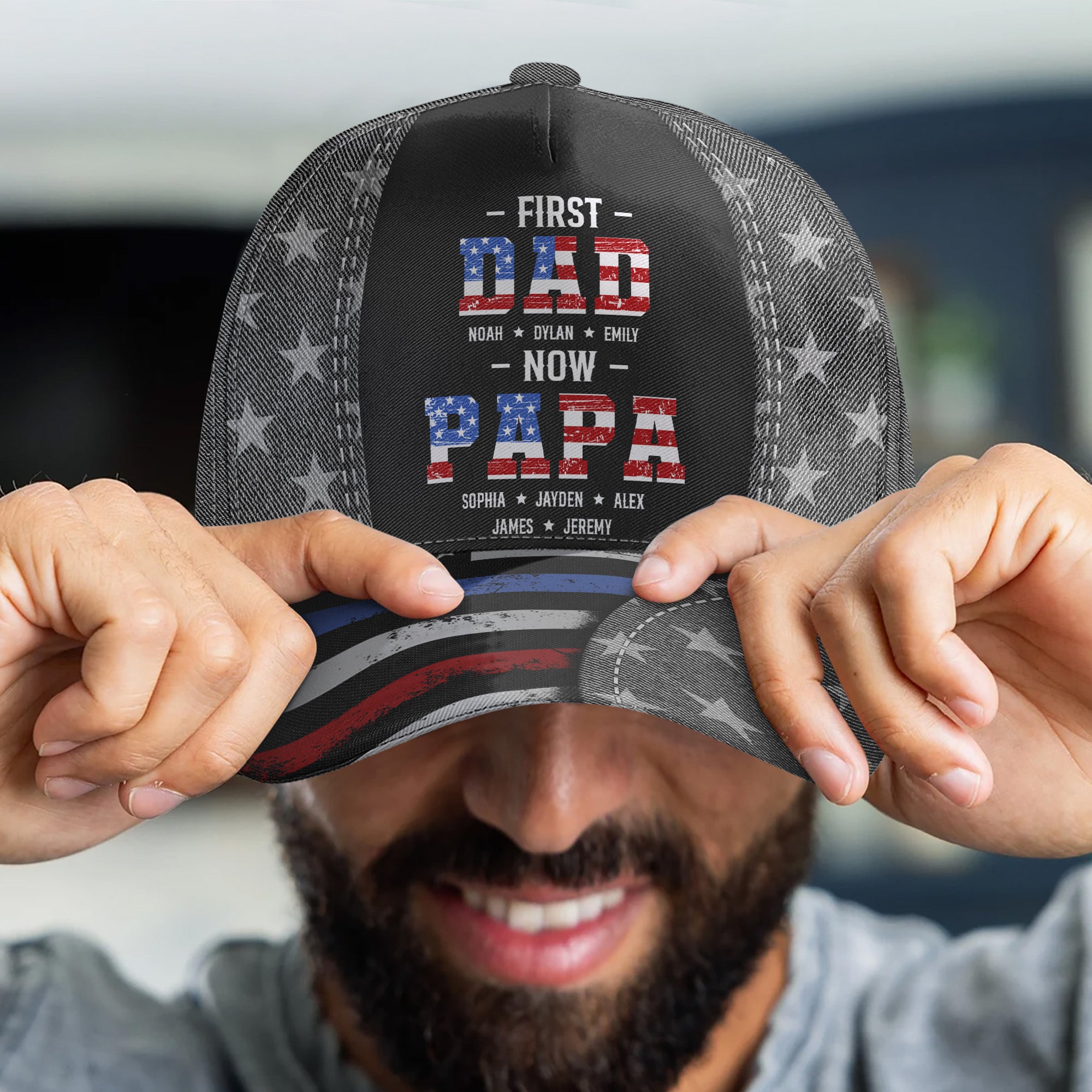 First-Dad-Now-Papa-Usa-250Th-Birthday-Personalized-Cap-4