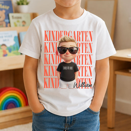 First-Day-Of-School-Custom-Cartoon-Style-Personalized-Shirt-1