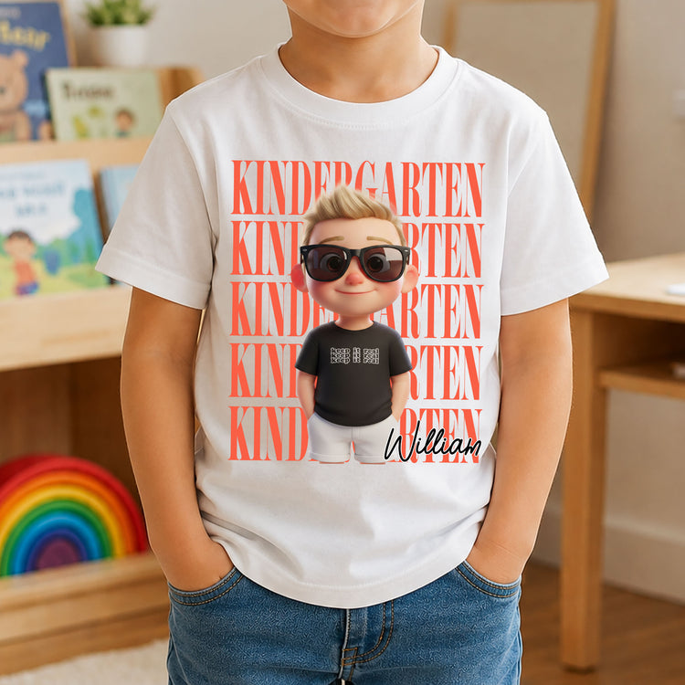 First-Day-Of-School-Custom-Cartoon-Style-Personalized-Shirt-1