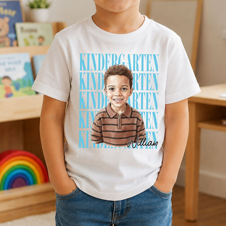 First-Day-Of-School-Custom-Photo-Watercolor-Style-Personalized-Shirt-2