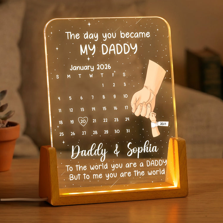 First_Father_s_Day_Gift_The_Day_You_Became_My_Daddy_Custom_Calendar_Personalized_Night_Light_1