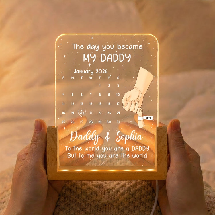 First_Father_s_Day_Gift_The_Day_You_Became_My_Daddy_Custom_Calendar_Personalized_Night_Light_2