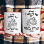 First_Fathers_Day_Gift_Custom_Photo_Sketch_Line_Art_Personalized_Mug_4