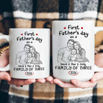 First_Fathers_Day_Gift_Custom_Photo_Sketch_Line_Art_Personalized_Mug_5