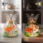 First-Mom-Now-Grandma-Gift-For-Mom-Grandma-Personalized-Flower-In-Glass-Angel-Figurines-5