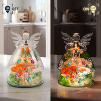First-Mom-Now-Grandma-Gift-For-Mom-Grandma-Personalized-Flower-In-Glass-Angel-Figurines-5