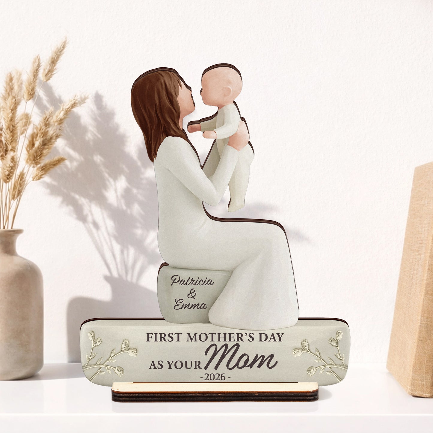First-Mother'S-Day-Mom-Grandma-Personalized-Wooden-Plaque-1