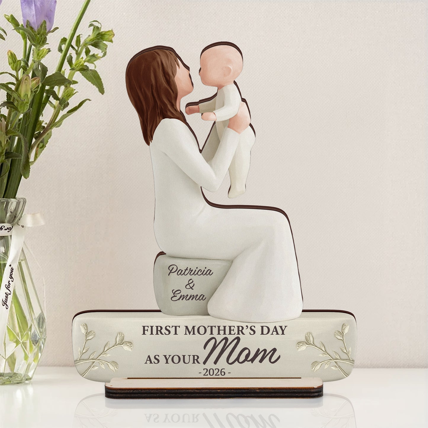 First-Mother'S-Day-Mom-Grandma-Personalized-Wooden-Plaque-4