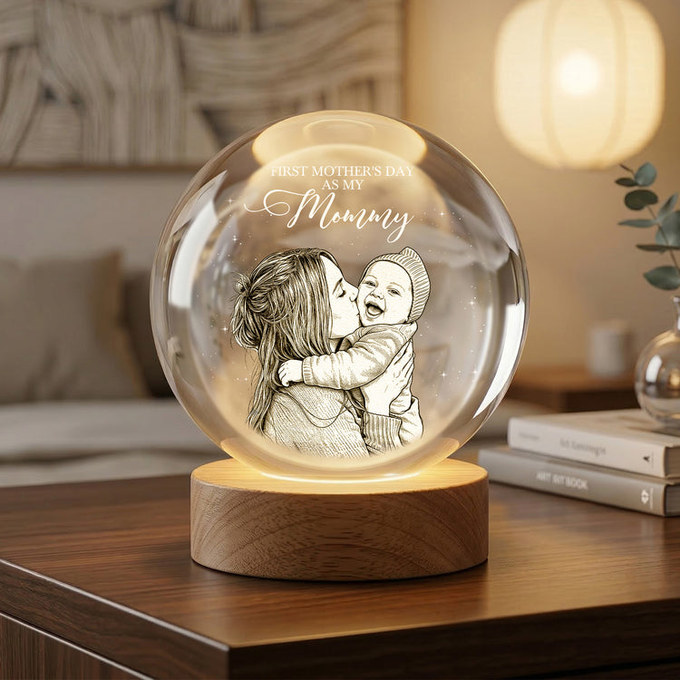First-Mother's-Day-Baby-&-Mommy-1st-Mother's-Day-Gift-For-Her,-Daughter,-Wife-Personalized-Night-Light-2